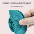 thumbnail image 5 of Hair Catcher & Drain Stopper-Square Silicone Sink Drain Cover-2 in 1 Hair Stopper Shower Drain Covers-for Shower/Bathtub/Tub/Floor Drain/Kitchen Sink (Blue), Green, 5 of 5