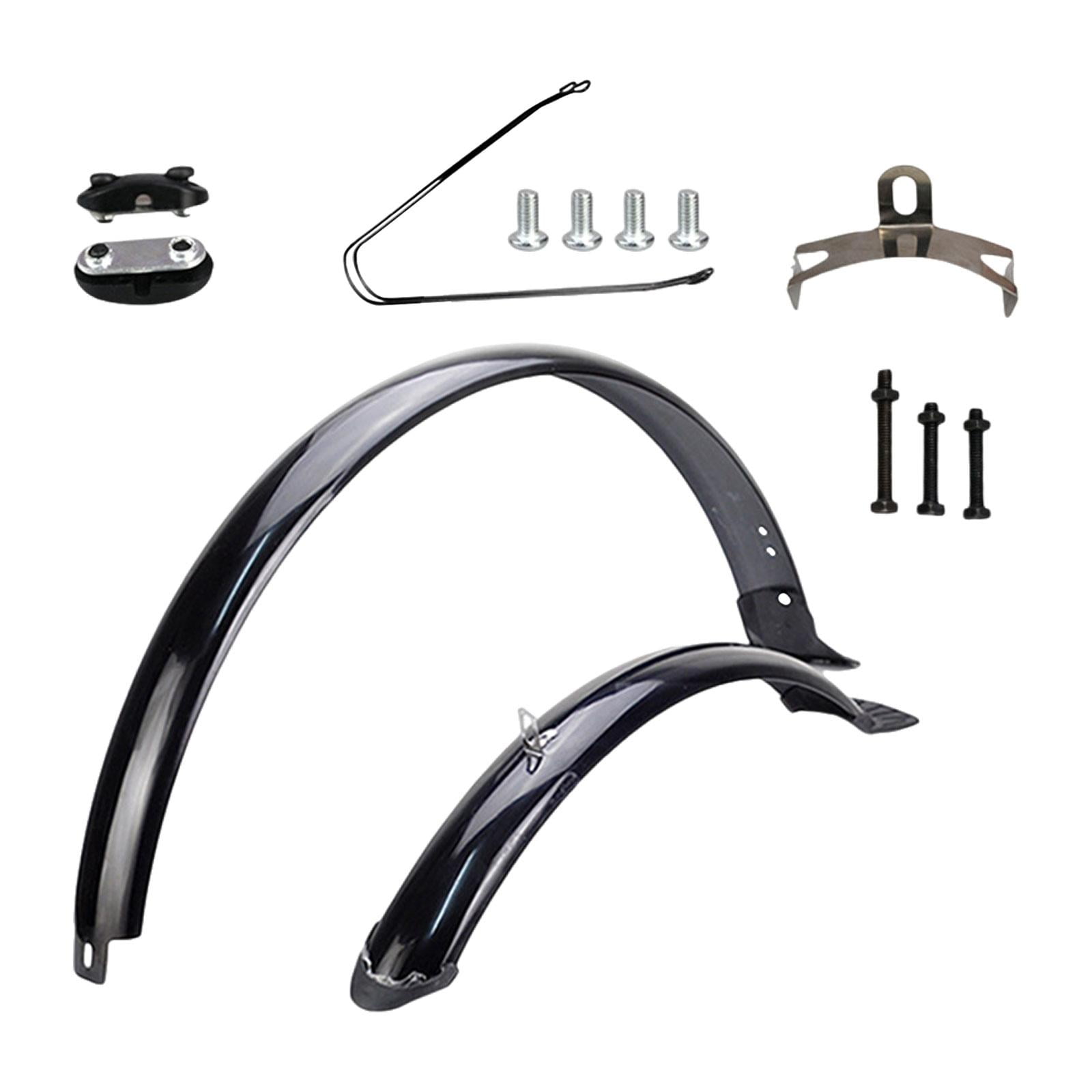 Baoblaze Bike Front Rear Fenders 26 inch Cycling Accessories Practical Bike Mudguards Black Brace
