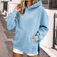 thumbnail image 4 of FchengtaiS Oversized Hoodies Sweatshirts for Womens Casual Loose Fleece Hooded Pullover Tops with Pockets and Side Split, 4 of 7