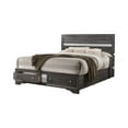 thumbnail image 4 of Matrix Traditional Style Full 5 PC Storage Bedroom Set made with Wood in Gray, 4 of 16
