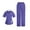 35# Purple, variant on 2025 Scrubs for Women Set Stretch Fit Scrub Top & Jogger V-Neck Pants Medical Nurse Uniforms Set Multi Pocket Light Blue XXL