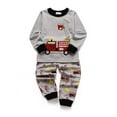 thumbnail image 1 of GYRATEDREAM Toddler Baby Boy Casual Clothes Kids Cotton Dinosaur Long Sleeve T-Shirt Tops and Pants 2Pcs Lounge Wear Clothing 2-8 Years, 1 of 9