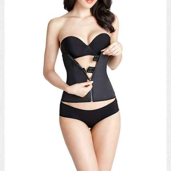 Strapless Shapewear for Women Tummy Control Fashion Women's Plus Size Zipper Corsets Shapewear Outfit Solid Sexy Underwear Shapewear Seamless Shapewear on Clearance