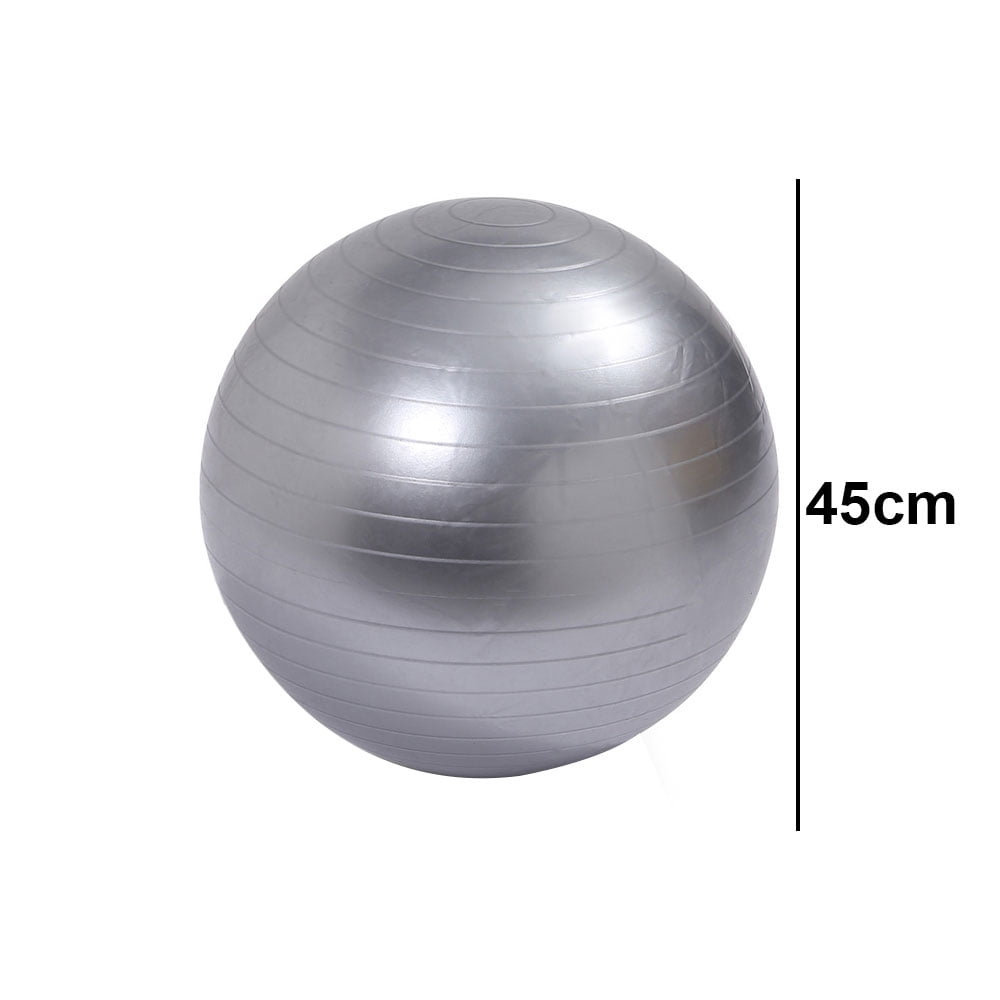 Exercise Ball for Balance Stability Fitness Workout Yoga Pilates at Home Office-silver&39.3inch/334cm