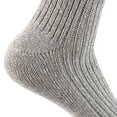 thumbnail image 2 of Lian LifeStyle Men's 1 Pair Knitted Wool Crew Socks One Size 8-11 (Light Gray), 2 of 6