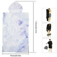 thumbnail image 2 of EIMELI Surf Poncho Changing Towel Robe with Hood Quick Dry Microfiber Wetsuit  Blue, 2 of 9