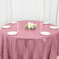 thumbnail image 5 of BalsaCircle 120" Sequin Round Tablecloth Pink, 5 of 8
