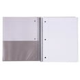 5 Subject Notebook Wide Ruled Durable Poly Cover/5 Poly Pockets/200