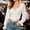 A1 White, variant on GILIGEGE Women's Tie Knot V Neck Ruffle Trim Long Sleeve Shirred Crop Blouse,Renaissance Peasant Corset Tops,Off the Shoulder,Lantern Sleeves,Pleated Neckline,Elasticated High Waist Blouse White S
