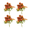 Caramel, variant on JUANCHENG 7 Head Elsa Rose Bouquet Artificial Silk Flowers for Wedding Decor Home