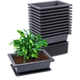 thumbnail image 1 of 12 Pcs Bonsai Training Pots with Humidity Trays,9 Inch Plastic Bonsai Plants Growing Planters Bonsai Tree Pots with Built-in Mesh for Garden Yard Nursery Room Decor Planter, 1 of 7