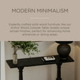 thumbnail image 5 of Maven Lane Arthur Traditional Wooden Console Table in Antiqued Black Finish, 5 of 7