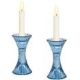 thumbnail image 1 of Clear Glass Taper Candle Holders,2 Round Base Crystal Candelabra, 1 of 3