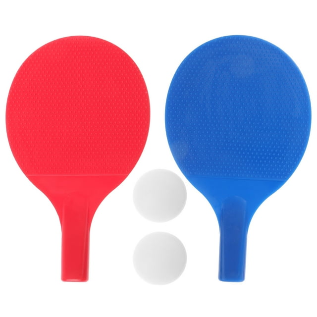 KAKOWELY 1 Set of Table Tennis Paddle Non-skid Table Tennis Playing Ball Table Tennis Kit Training Wood Racket,6.69"X3.94"X0.39"