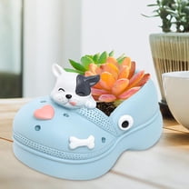 Colaxi Cartoon Flower Pot Decorative Flower Arrangement Ornament Vase Flowerpot Planter Pot for Home Living Room Office Garden Shelf Cow