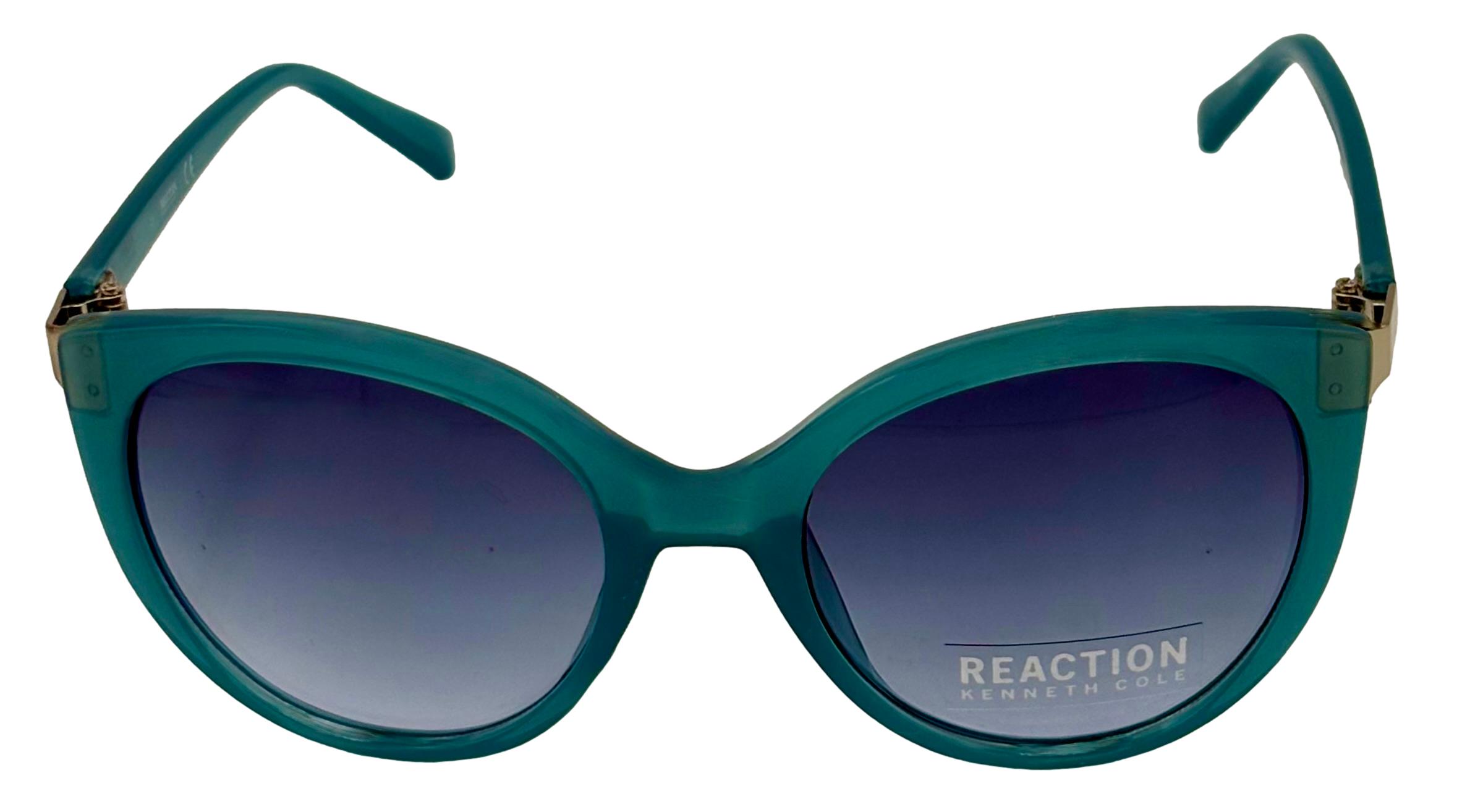 Kenneth Cole Reaction UV Protection Women's Cat Eye Fashion Sunglasses with Pouch, Blue