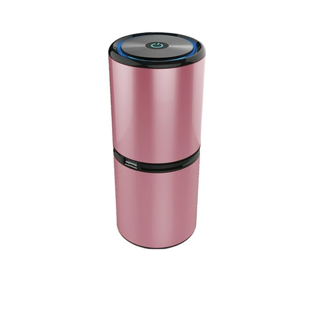 Yuarrent Ambientador de aniones alimentado por USB Operación silenciosa Eliminador de olores de iones negativos Electrodomésticos Rosa Yuarrent HA062769-02B