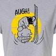 thumbnail image 3 of Peanuts - Charlie Brown Flip - Juniors Cropped Cotton Blend T-Shirt, 3 of 6