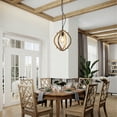thumbnail image 4 of Dining Room Chandeliers Farmhouse Chandelier, Retro Country Dining Room Lamp, Solid Wood Chandelier for Living room, Foyer and Dining room, Bulb Not Included,Dining Table Lights, 4 of 8