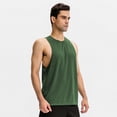 thumbnail image 2 of Men'S Loose Sports Undershirt Fitness Running Basketball Training Sleeveless Shoulders Breathable Quick-Drying Top 01107, 2 of 11