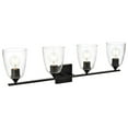 thumbnail image 3 of Living District Harris 4 Light Black And Clear Bath Sconce, 3 of 6