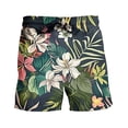 thumbnail image 3 of JUUYY Men's Fashion 3D Hawaiian Print Shorts Drawstring Elastic Waist Pockets Short Pants Summer Casual Loose Comfortable Holiday Beach Plus Size Shorts Multicolor XXL, 3 of 5
