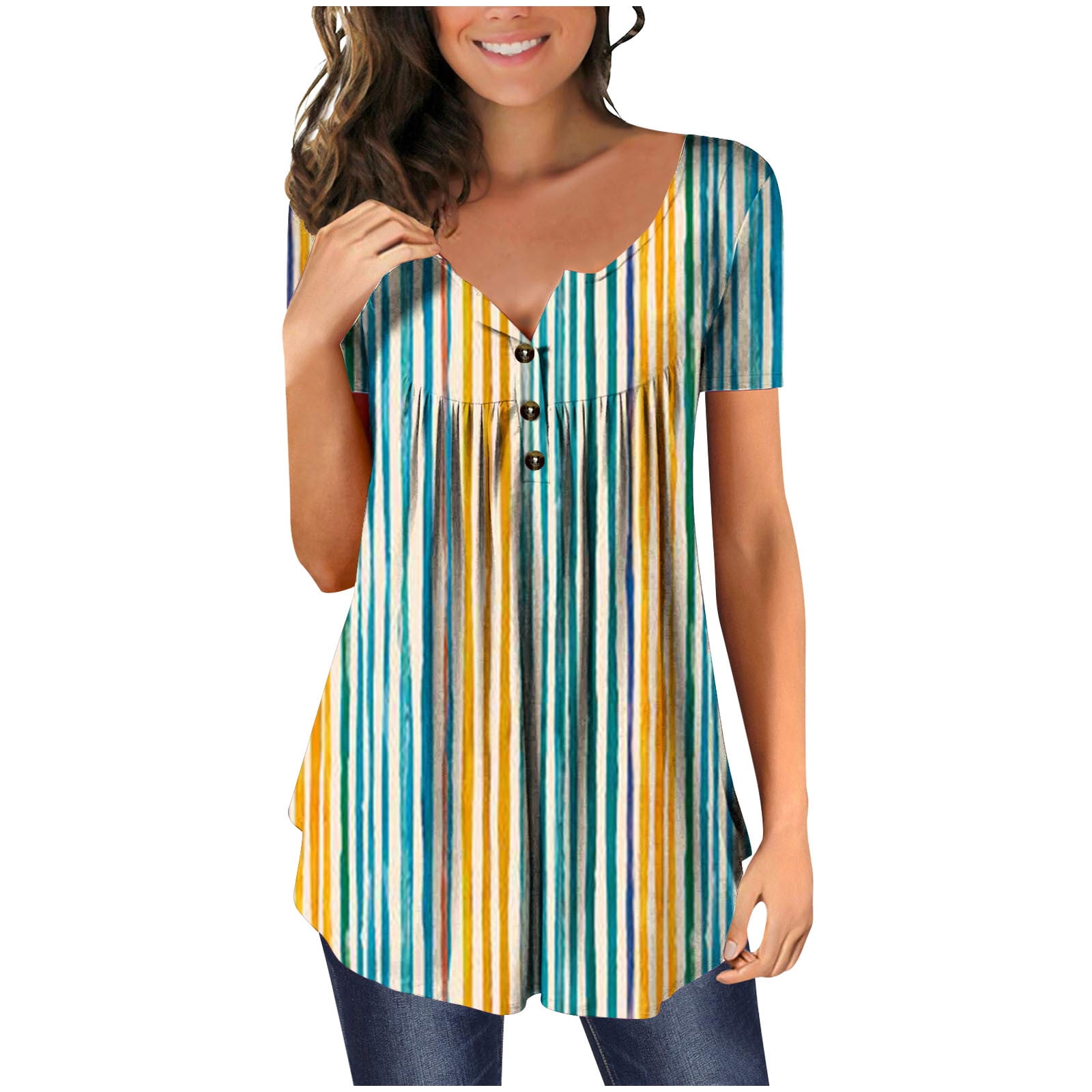Samickarr Plus Size Summer Tops For Women Tops Dressy Casual Tunic Tops
