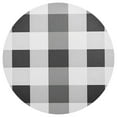 thumbnail image 3 of Ryvnso Black Grey White Checkered Pattern Round Plate Mats Dining Table Placemat Set of 4 for Holiday Decoration, 3 of 7
