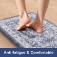 thumbnail image 2 of Juego de alfombras de cocina Sungea Vintage Blue Antifatiga, 2 piezas, 2 of 8