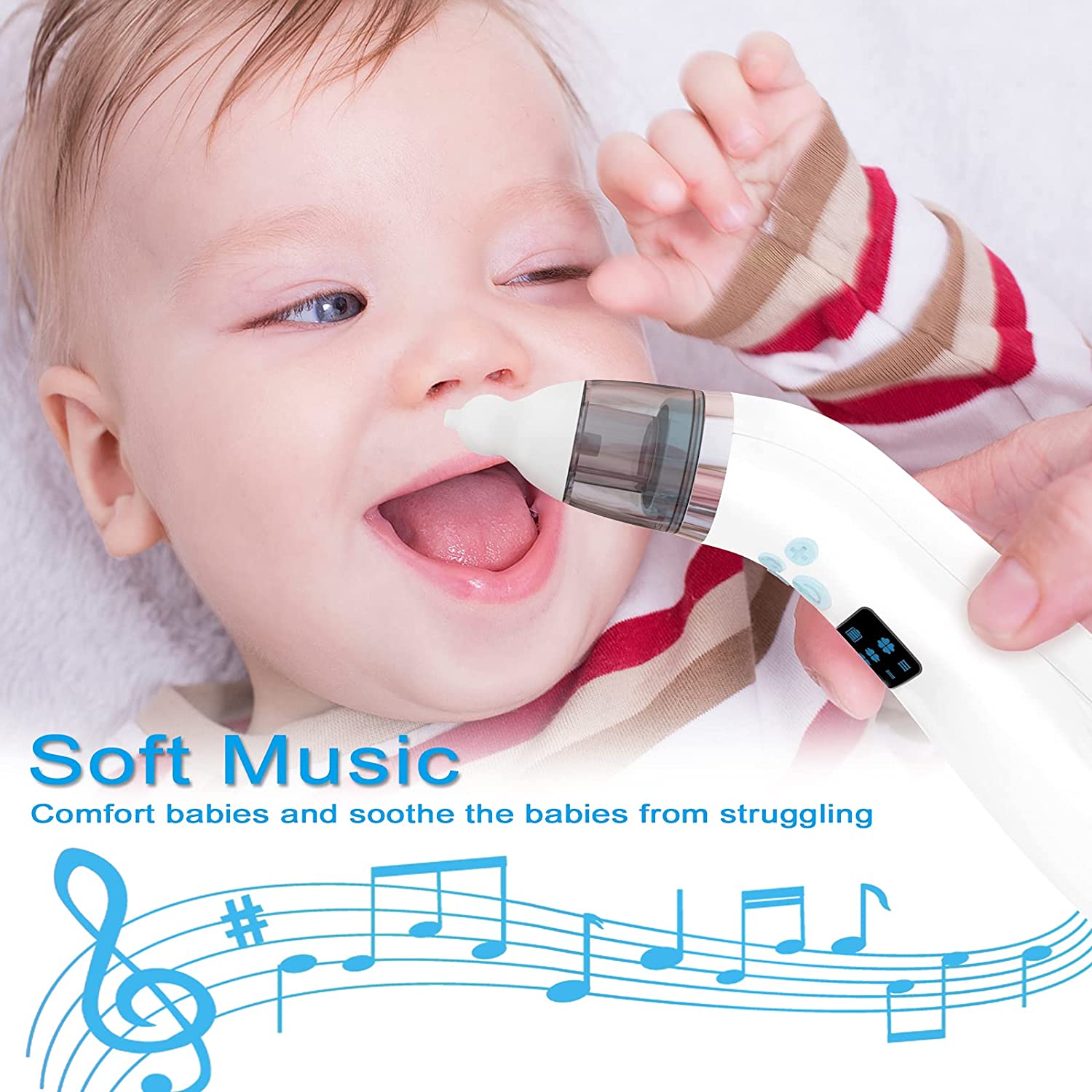 TiokMc Automatic Baby Nasal Aspirator with Music photo 5