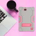 thumbnail image 5 of Goldcherry RCA Cambio 10.1"Case Hybrid Shockproof Rugged Anti-Impact Drop Protection Cover Built with Kickstand For RCA Cambio 10.1" 2018(Model W1013 DK/W101V2 B)(Gray+Pink), 5 of 7