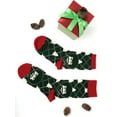thumbnail image 4 of OoohYeah Women's Funny Novelty Crew Socks, Bob Ross Christmas Socks, Holiday Time Bob, 4 of 4