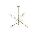 thumbnail image 1 of Living District Axel 6 Lights Brass Pendant, 1 of 1