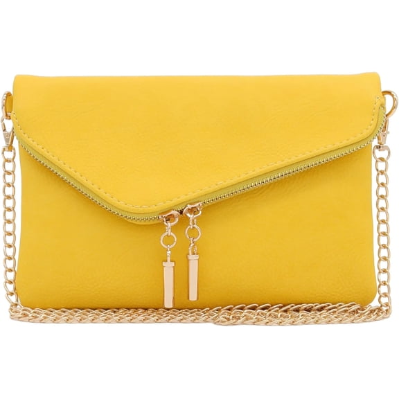 Envelope Wristlet Clutch body Bag with Chain Strap