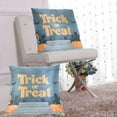 thumbnail image 6 of Halloween Vector Poster Trick Or Treat Throw Pillow Covers Pillowcases 16 x 16 Inch Home Decor 2 Packs for Bedroom Sofa, 6 of 6