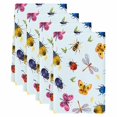 thumbnail image 2 of Cute Butterfly Dragonfly Kitchen Towels Set of 4, Farmhouse Botanical Floral Blue Absorbent Dish Towels for Kitchen, Microfiber Hand Towel, Quick Drying Tea Towel for Cleaning Decorative Dishcloths, 2 of 7