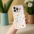 thumbnail image 2 of SKLYDDI Multicolor Illustrated Flower and Leaf for iPhone 15 Pro Case - Floral Pattern, TPU Flexible Back Cover, Aesthetic Cute, 2 of 7