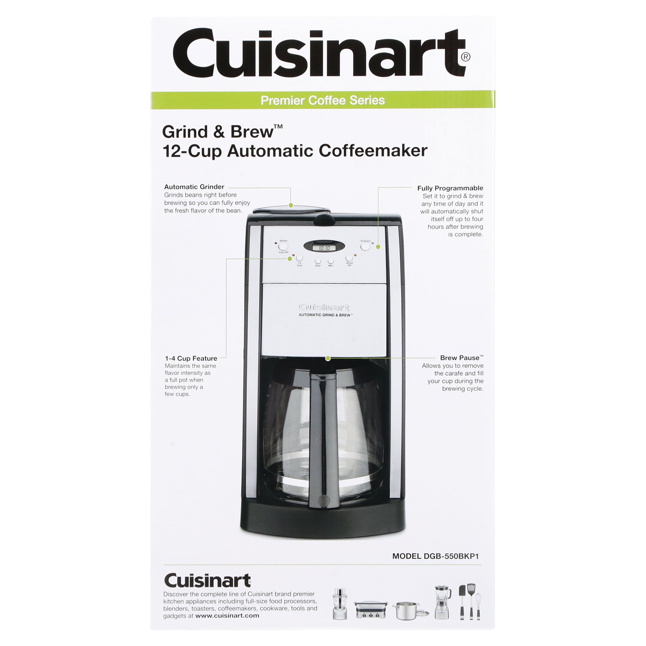 Cuisinart Grind & Brew 1.5-Cup Grey Coffee Maker with Burr Mill DGB2G - The  Home Depot