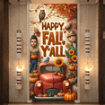 thumbnail image 4 of Vintage Red Truck Happy Fall Banner Autumn Leaves Owl Pumpkins for Thanksgiving Decor Farmhouse Decoration Seasonal Party, 4 of 9
