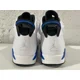 thumbnail image 4 of Ni - ke NEW Ni - ke Air Jordan 6 Retro 2014 Sport Blue White Black 384664-107 Men's Sz 8.5, 4 of 5
