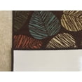 thumbnail image 4 of Rubber Collection Leaves Floral Design Multi-Color Rug Runner Printed Slip Resistant Rubber Back Latex Contemporary Modern 2 x 7 Runner Rug (Brown Multi Leaves, 23"x7'), 4 of 6