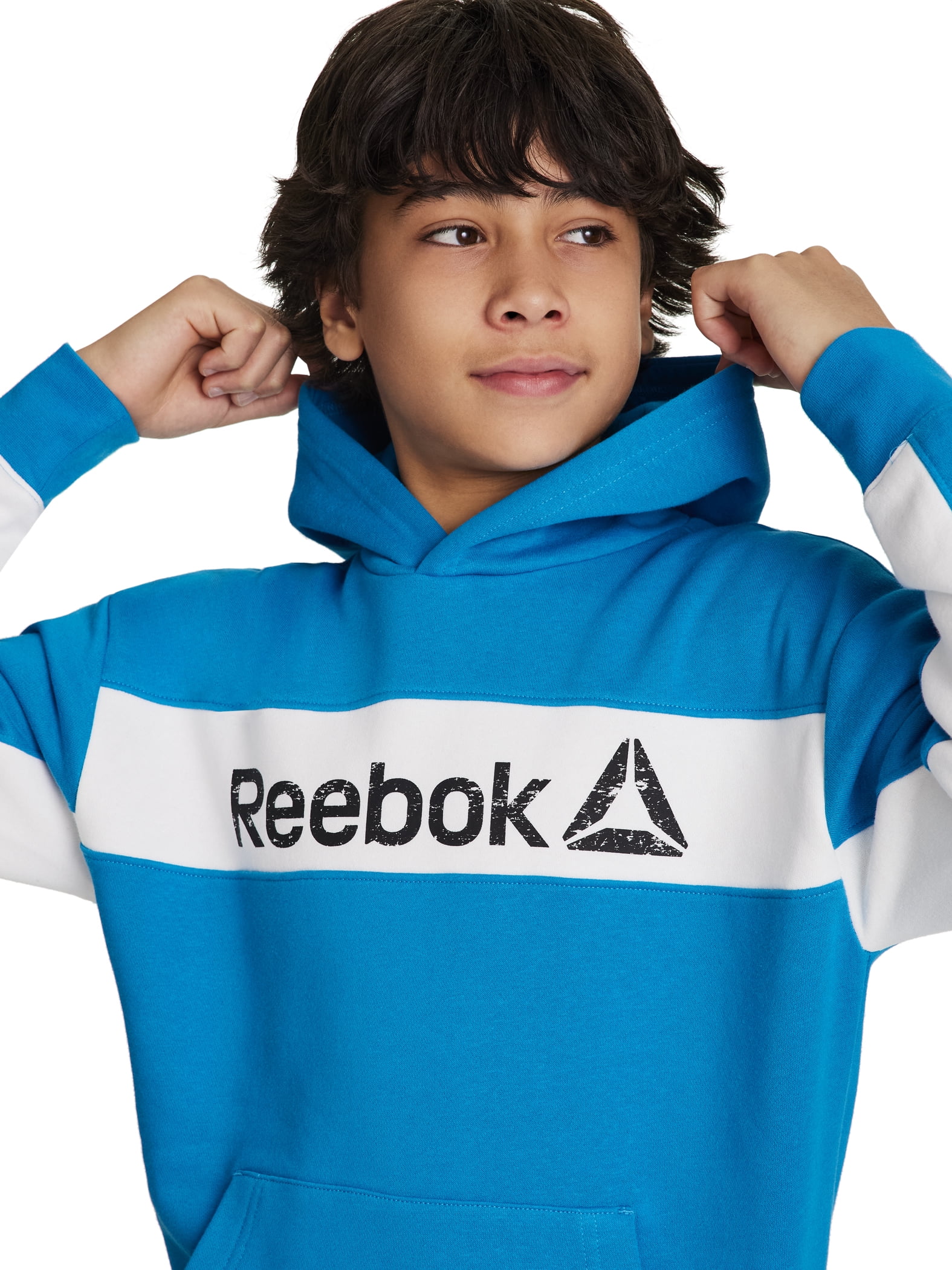 Reebok Boy's Colorblock Fleece Hoodie, Sizes 4-18