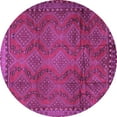 thumbnail image 1 of Ahgly Company Indoor Round Persian Purple Traditional Area Rugs, 4' Round, 1 of 4