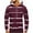 Wine#2, variant on GERsome Men's Striped Hooded Sweatshirt Drawstring Hoodies with Kangaroo Pockets S-5XL