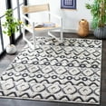 thumbnail image 2 of SAFAVIEH Cottage Leptis Geometric Indoor/Outdoor Area Rug, Ivory/Black, 9' x 12', 2 of 6