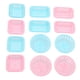 thumbnail image 1 of Cesta de lavado en miniatura para colección, 12 Uds., escala 1/12, azul, rosa, estilo lindo, decoración para casa de muñecas interesante y vívida, 1 of 14
