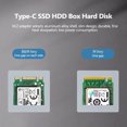 thumbnail image 2 of Amdohai Boîtier SSD Type-C HDD Boîtier de Disque Dur Boîtier de Disque Dur Externe pour PC Universel, 2 of 8