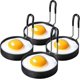 thumbnail image 1 of Molde para panqueques con anillo para cocinar huevos de acero inoxidable para huevos fritos y tortillas - 4 piezas, 1 of 3
