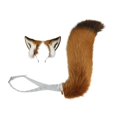 thumbnail image 2 of Conjunto de orejas y cola con cinturón ajustable, accesorios para el cabello para mujer, orejas de animal Cinturón transparente, 2 of 10