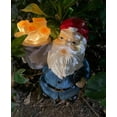 thumbnail image 4 of Christmas Garden Gnome Statue with Solar LED Lights | Festive Outdoor Decor, 4 of 7